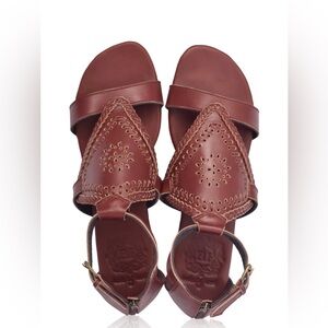 NWT Bali Elf “Savannah” Leather Sandals — Vintage Brown — Size 13